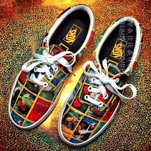 VANS ERA NATIONAL GEOGRAPHIC SHOES Women 7 Men 5.5 Nat Geo Magazine Covers RARE